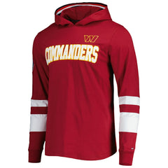 Washington Commanders Tommy Hilfiger Alex Long Sleeve Hoodie T-Shirt - Burgundy/White Hoodies