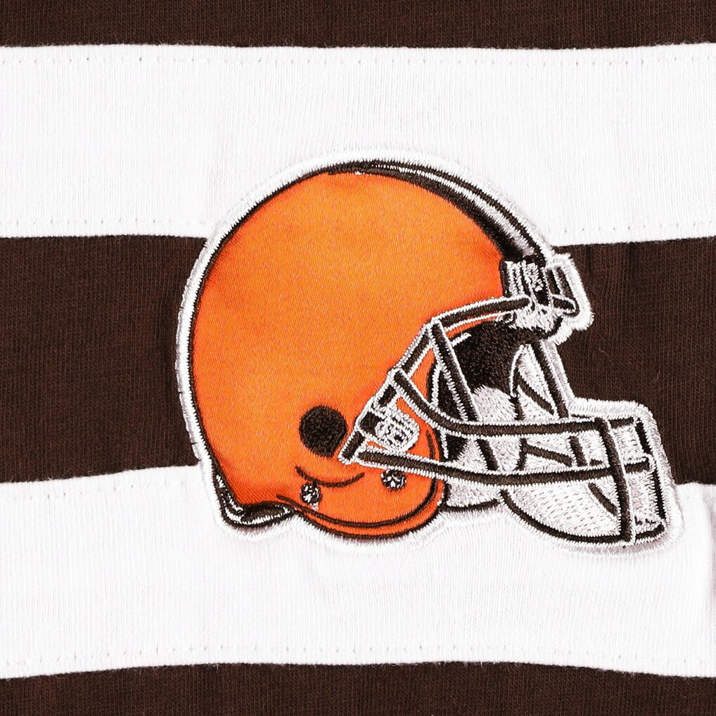 Cleveland Browns Starter Halftime Long Sleeve T-Shirt - Brown/White T-shirts