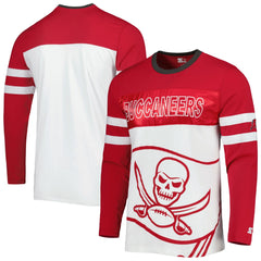 Tampa Bay Buccaneers Starter Halftime Long Sleeve T-Shirt - Red/White T-shirts