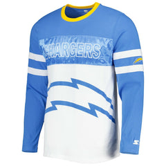 Los Angeles Chargers Starter Halftime Long Sleeve T-Shirt - Powder Blue/White T-shirts