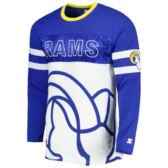 Los Angeles Rams Starter Halftime Long Sleeve T-Shirt - Royal/White T-shirts