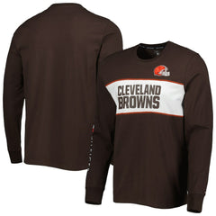 Cleveland Browns Tommy Hilfiger Peter Team Long Sleeve T-Shirt - Brown T-shirts