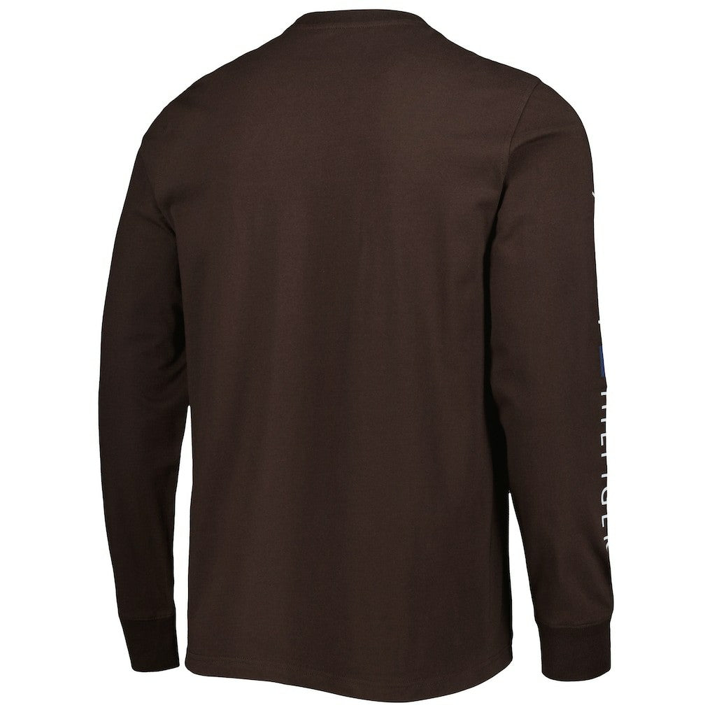 Cleveland Browns Tommy Hilfiger Peter Team Long Sleeve T-Shirt - Brown T-shirts