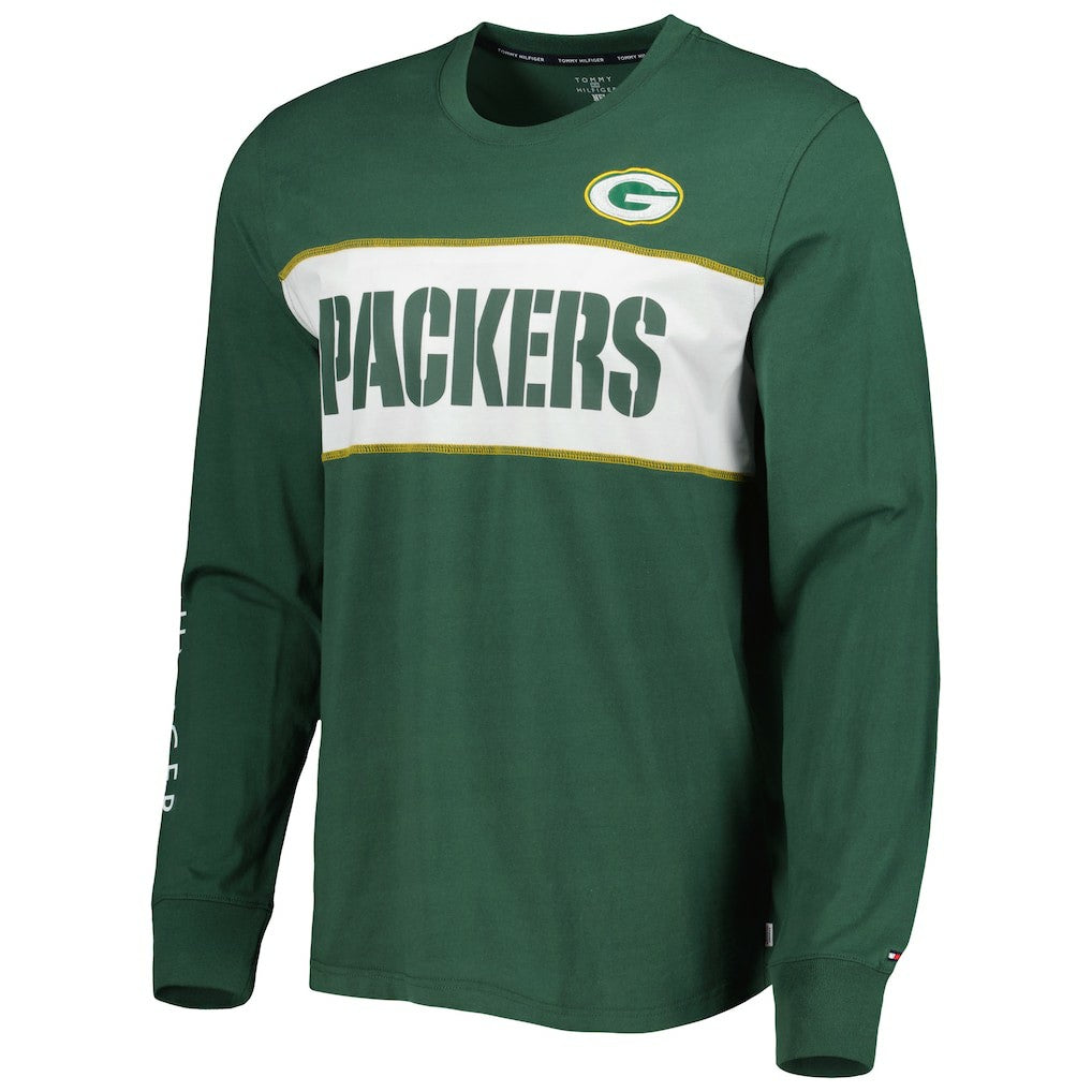 Green Bay Packers Tommy Hilfiger Peter Team Long Sleeve T-Shirt - Green T-shirts