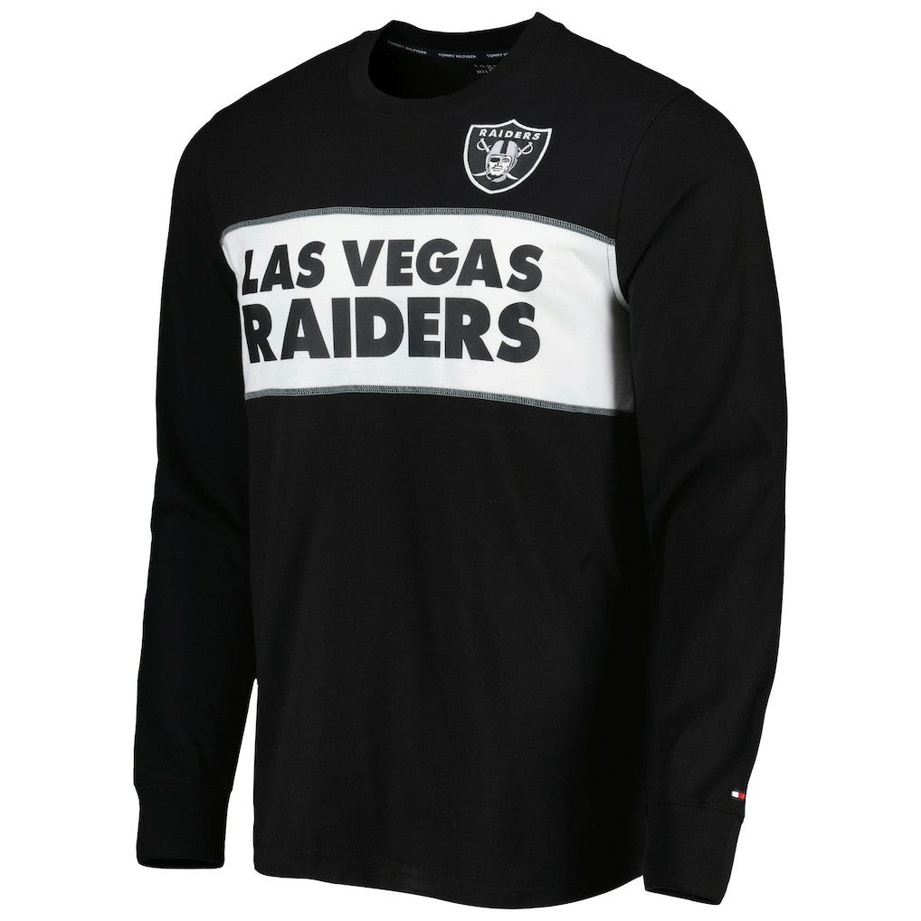 Las Vegas Raiders Tommy Hilfiger Peter Team Long Sleeve T-Shirt - Black T-shirts