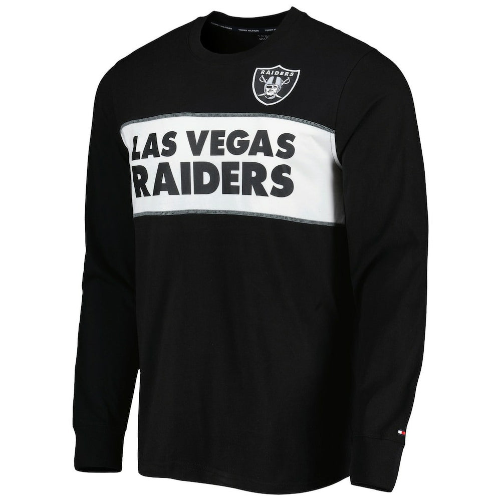Las Vegas Raiders Tommy Hilfiger Peter Team Long Sleeve T-Shirt - Black T-shirts