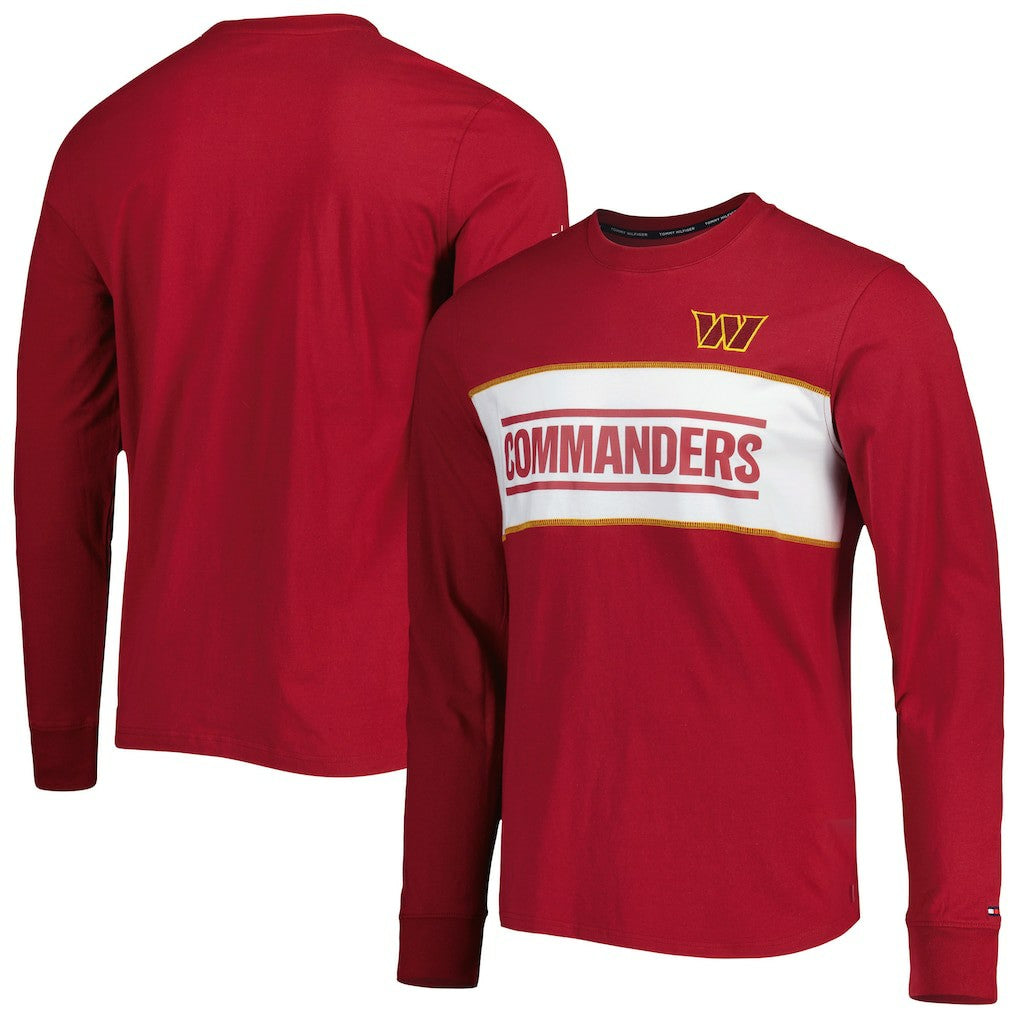 Washington Commanders Tommy Hilfiger Peter Team Long Sleeve T-Shirt - Burgundy T-shirts