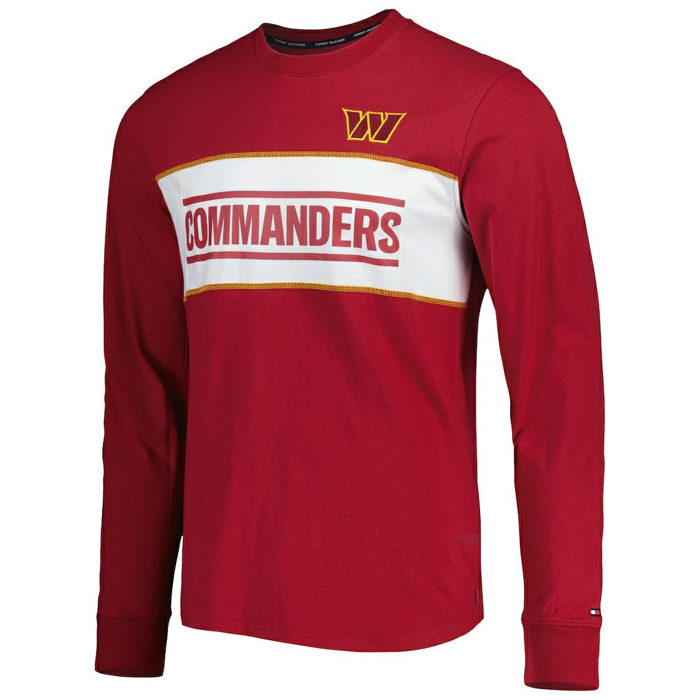 Washington Commanders Tommy Hilfiger Peter Team Long Sleeve T-Shirt - Burgundy T-shirts