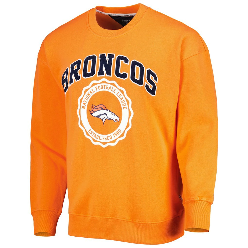 Denver Broncos Tommy Hilfiger Ronald Crew Sweatshirt - Orange Sweatshirts