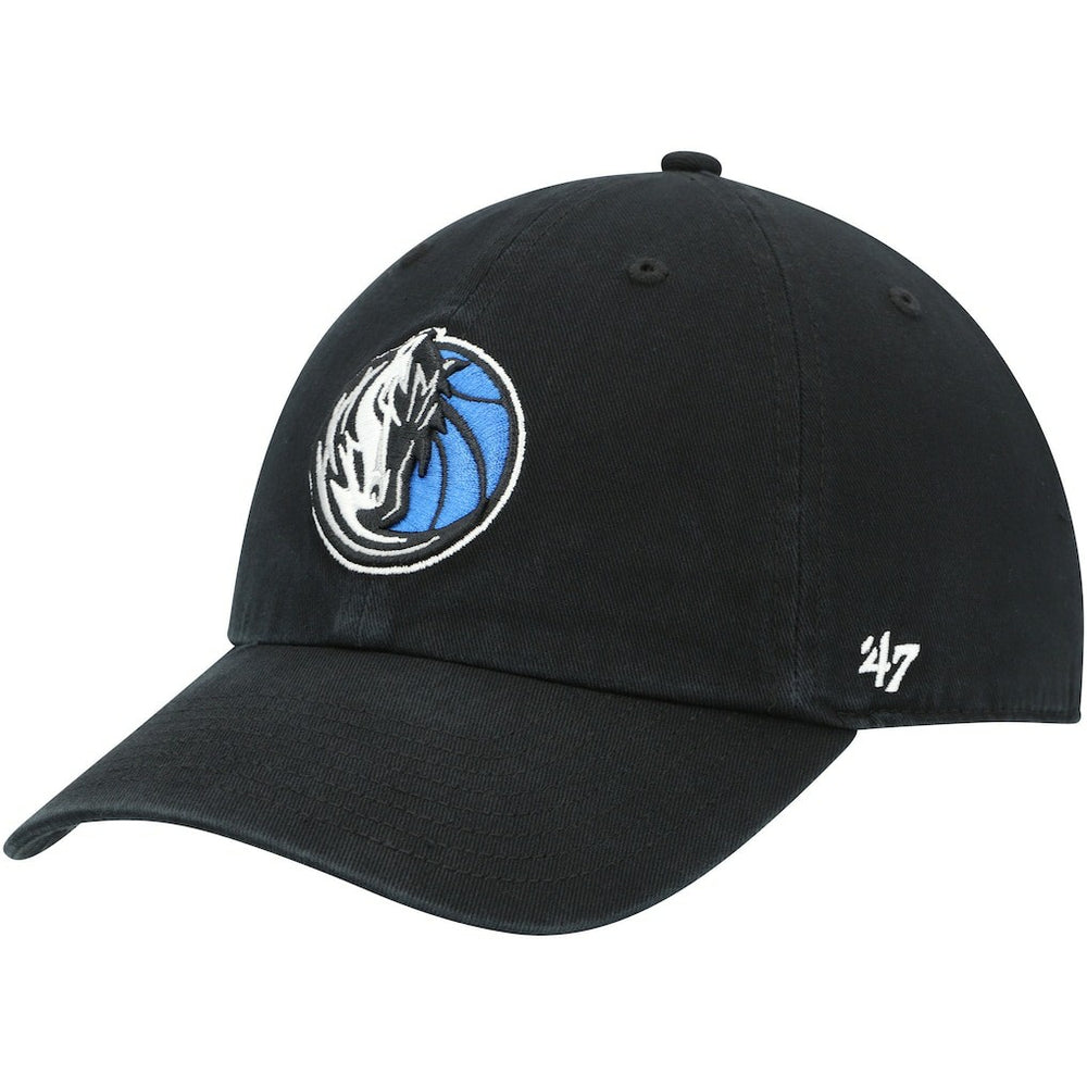 Dallas Mavericks '47 Core Logo Clean Up Adjustable Hat Black - 47 brand outlet