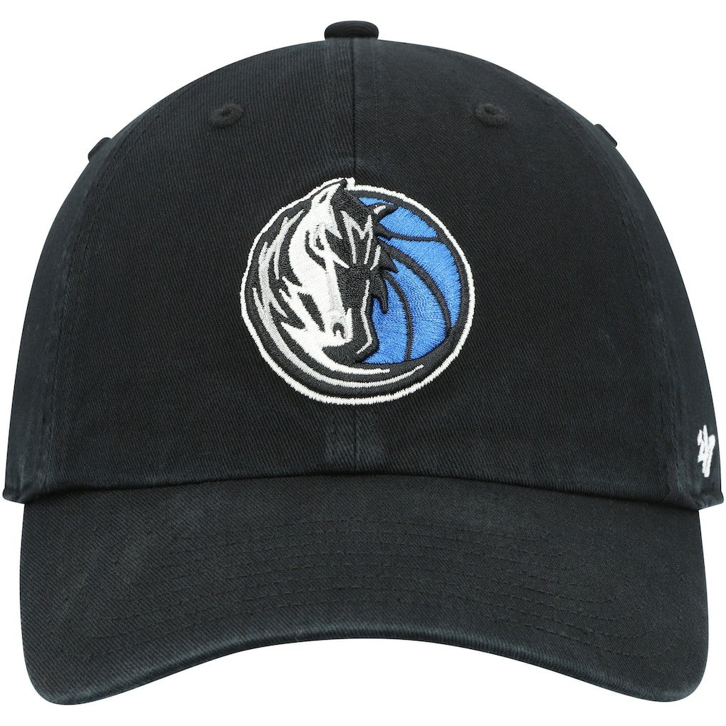Dallas Mavericks '47 Core Logo Clean Up Adjustable Hat Black - 47 brand outlet
