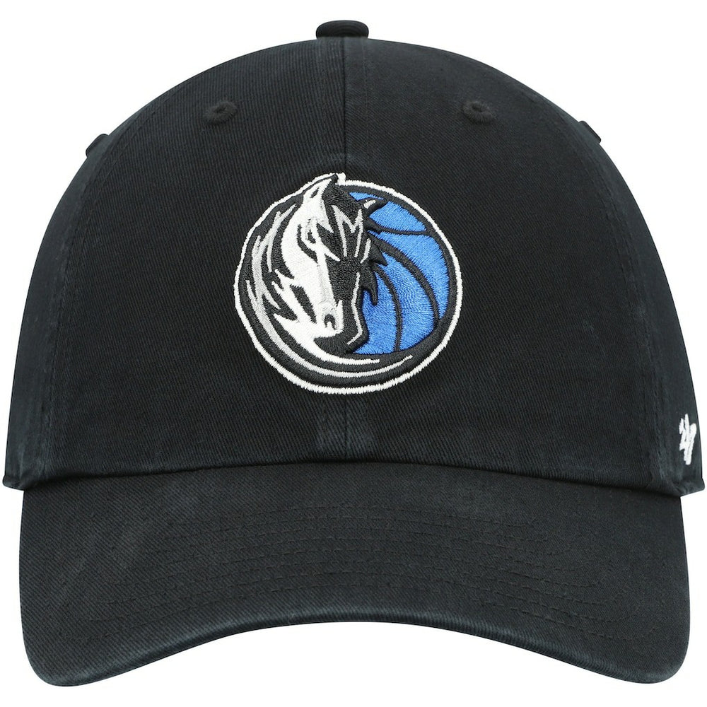 Dallas Mavericks '47 Core Logo Clean Up Adjustable Hat Black - 47 brand outlet