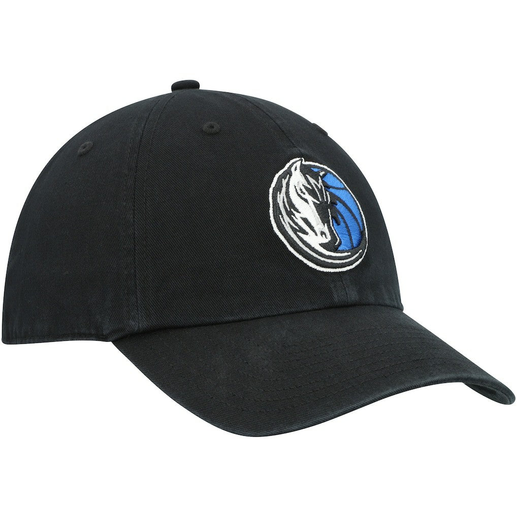 Dallas Mavericks '47 Core Logo Clean Up Adjustable Hat Black - 47 brand outlet