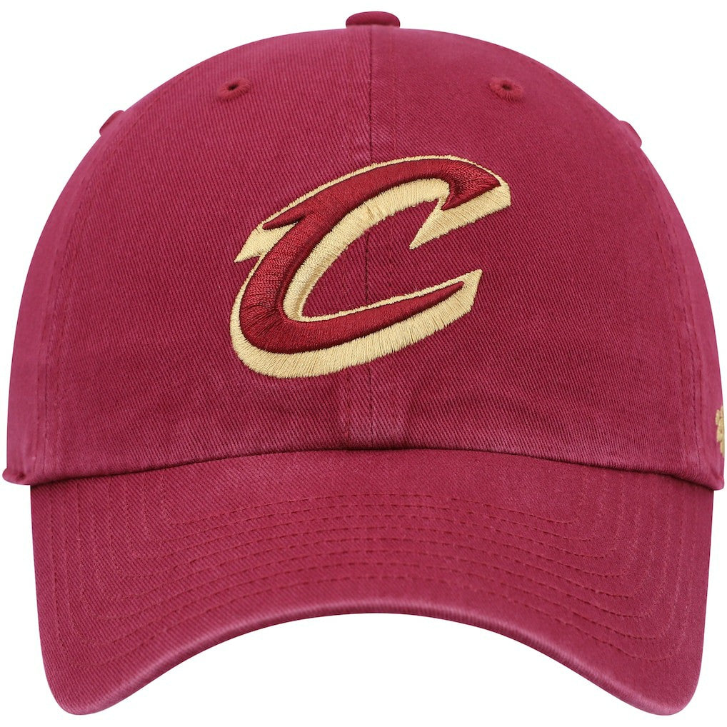 Cleveland Cavaliers '47 Core Logo Clean Up Adjustable Hat Wine - 47 brand
