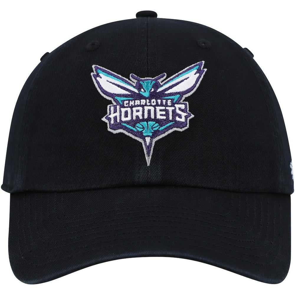 Charlotte Hornets '47 Core Logo Clean Up Adjustable Hat Black - 47 brand outlet