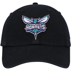 Charlotte Hornets '47 Core Logo Clean Up Adjustable Hat Black - 47 brand outlet