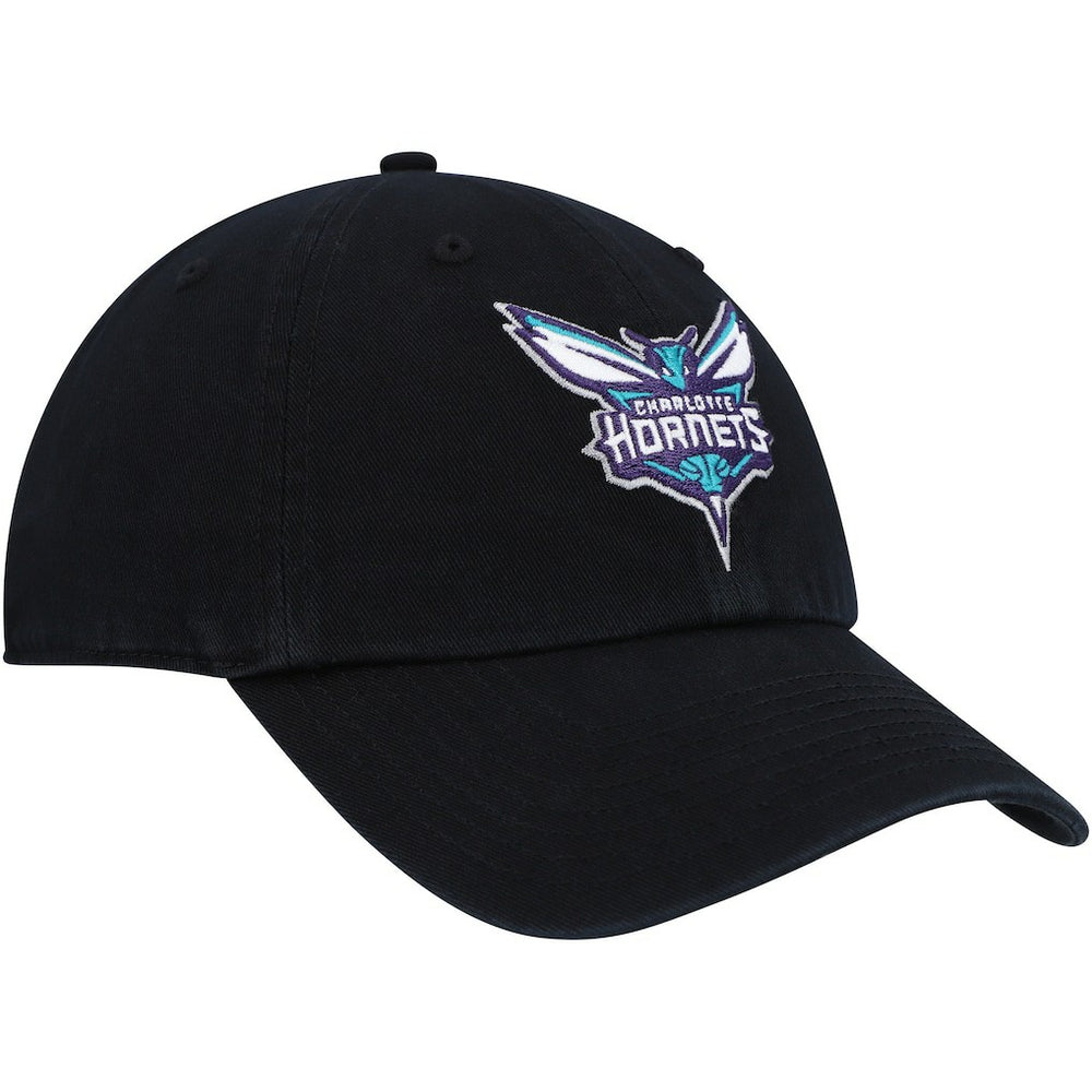 Charlotte Hornets '47 Core Logo Clean Up Adjustable Hat Black - 47 brand outlet