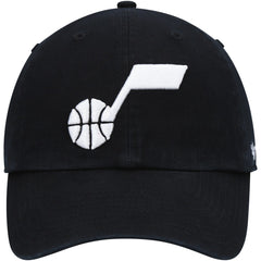 Utah Jazz '47 Core Logo Clean Up Adjustable Hat Black - 47 brand