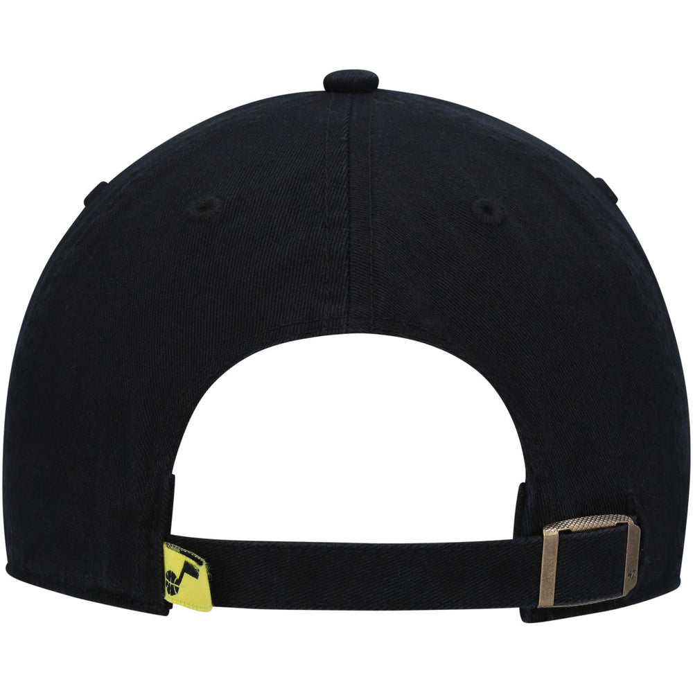 Utah Jazz '47 Core Logo Clean Up Adjustable Hat Black - 47 brand