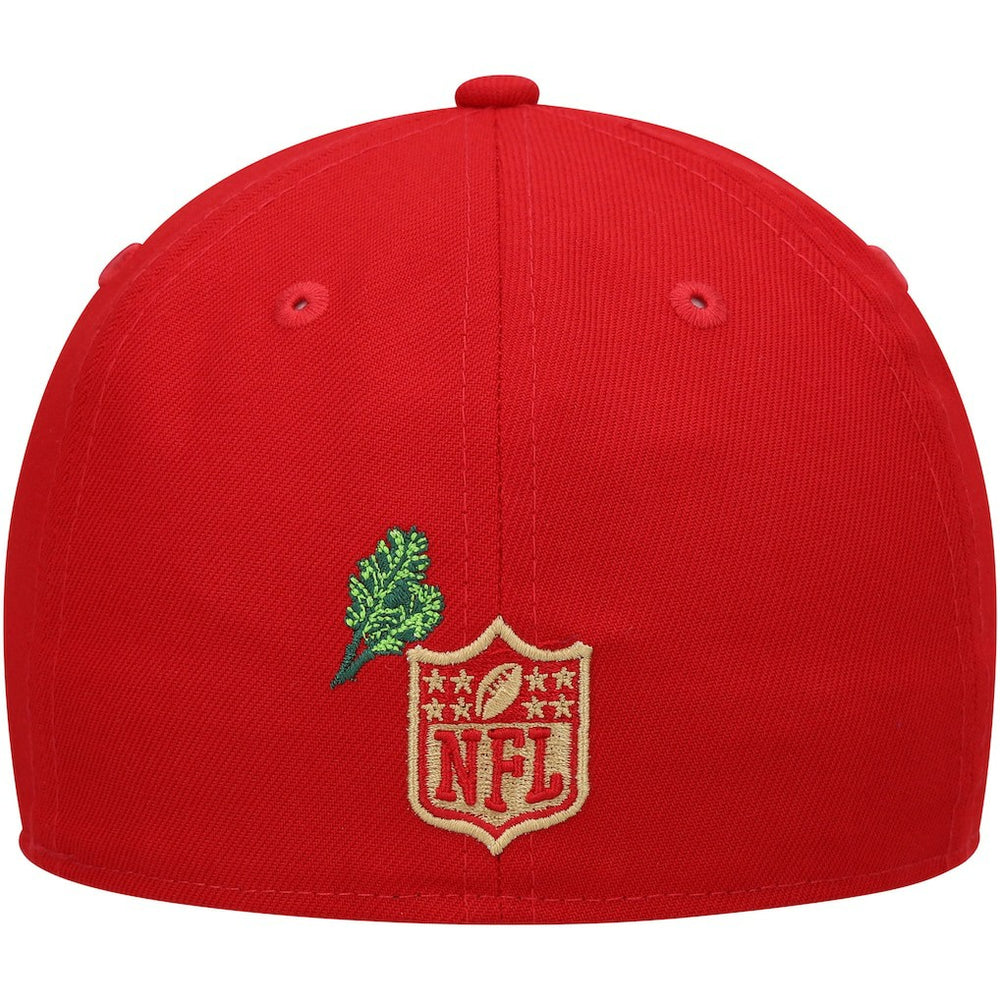 San Francisco 49ers New Era Stateview 59FIFTY Fitted Hat - Scarlet Hats