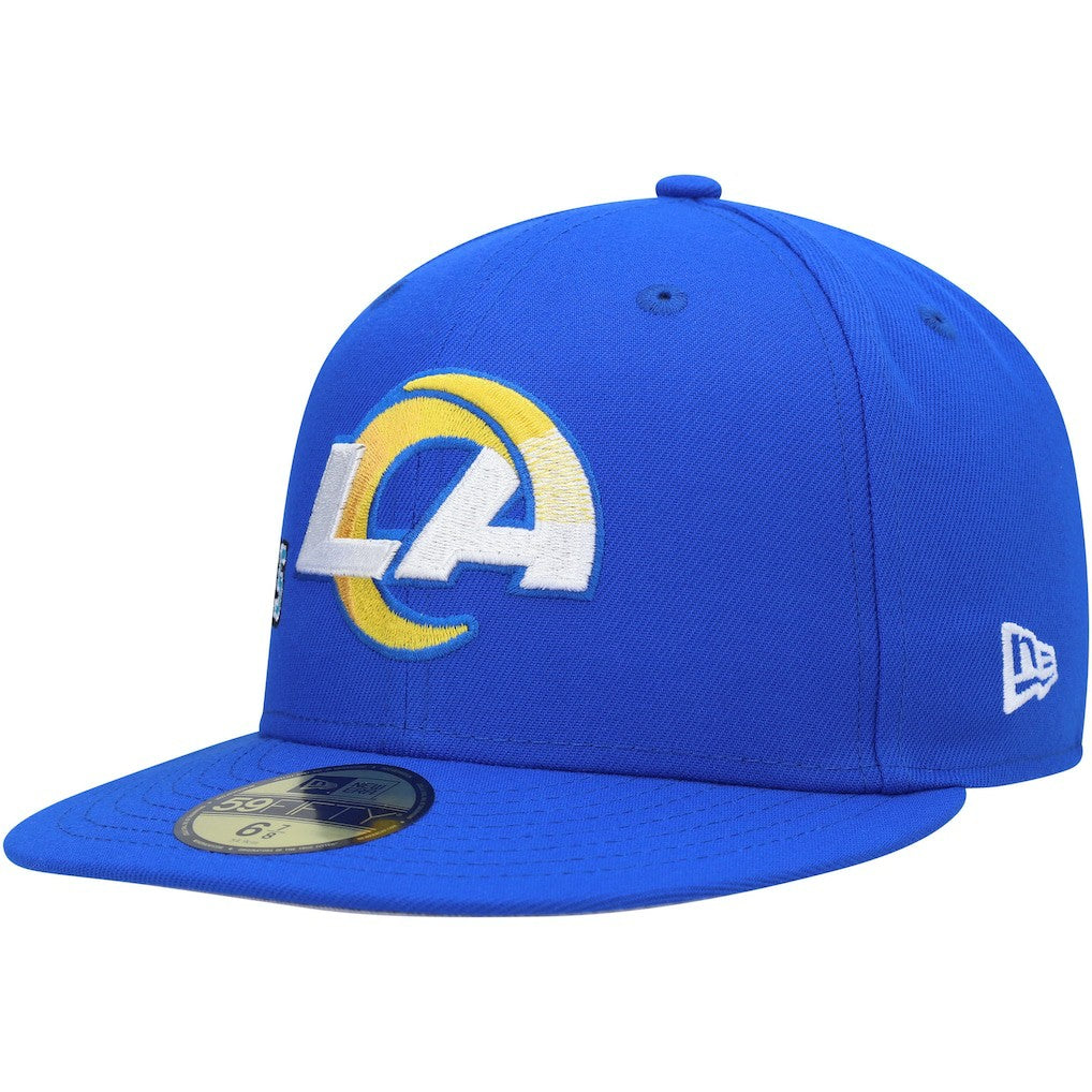 Los Angeles Rams New Era Stateview 59FIFTY Fitted Hat - Royal Hats