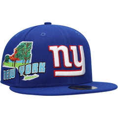 New York Giants New Era Stateview 59FIFTY Fitted Hat - Royal Hats