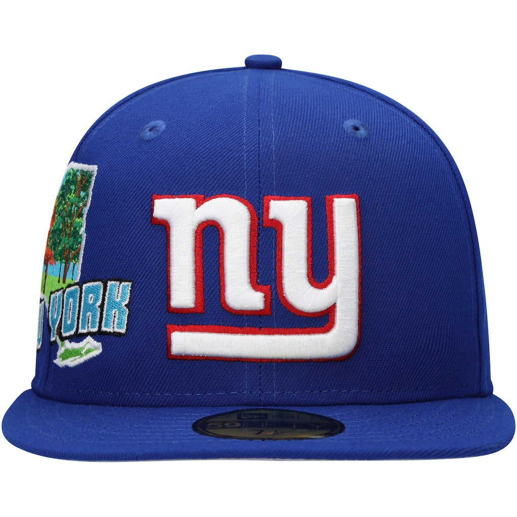 New York Giants New Era Stateview 59FIFTY Fitted Hat - Royal Hats