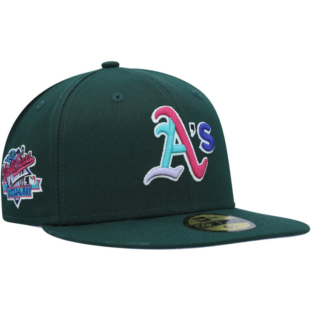 Athletics New Era 1989 World Series Polar Lights 59FIFTY Fitted Hat - Green Hats
