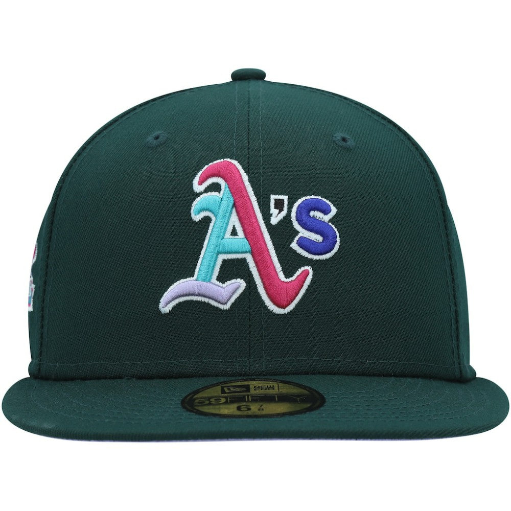 Athletics New Era 1989 World Series Polar Lights 59FIFTY Fitted Hat - Green Hats