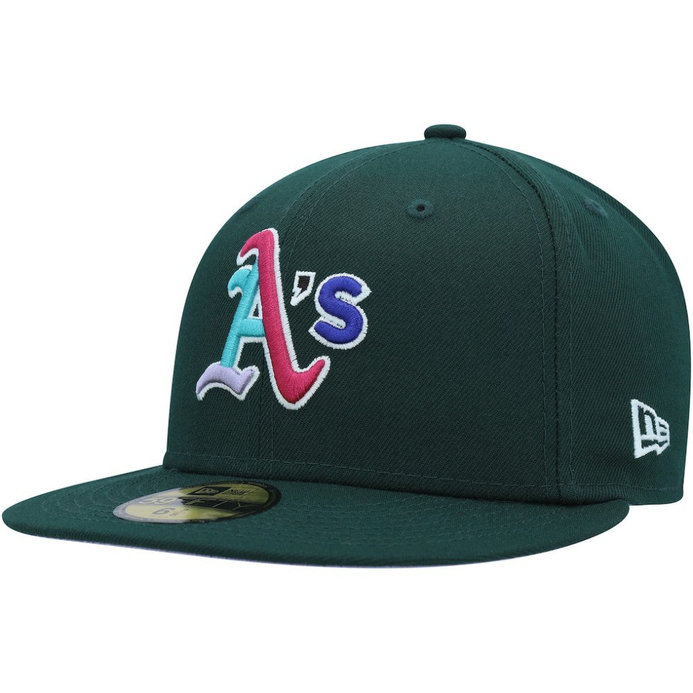 Athletics New Era 1989 World Series Polar Lights 59FIFTY Fitted Hat - Green Hats