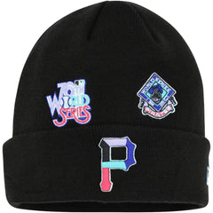 Pittsburgh Pirates New Era Polar Lights Cuffed Knit Hat - Black Hats