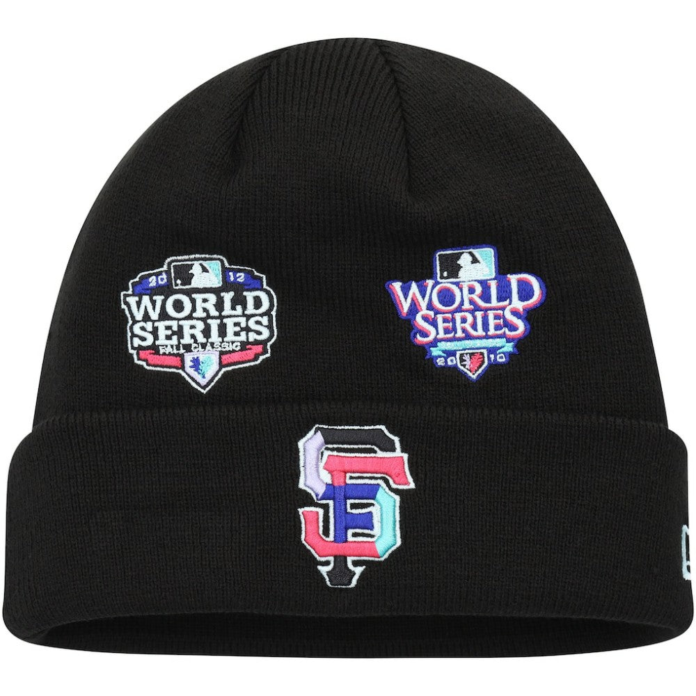 San Francisco Giants New Era Polar Lights Cuffed Knit Hat - Black Hats