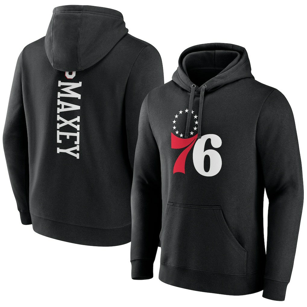 Tyrese Maxey Philadelphia 76ers Playmaker Pullover Hoodie Black outlet