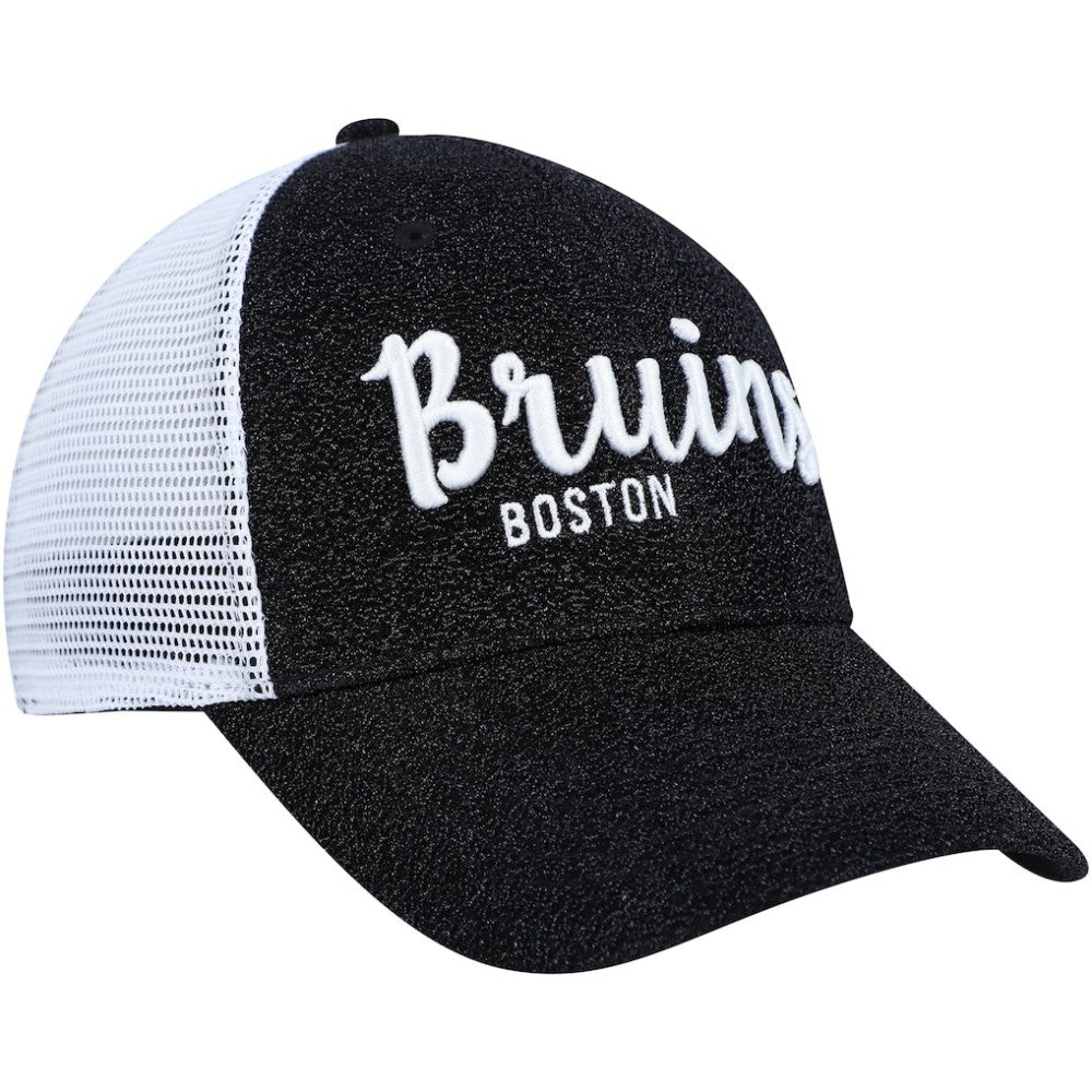 Boston Bruins '47 Women's Encore MVP Trucker Snapback Hat - Black/White | US 4871767