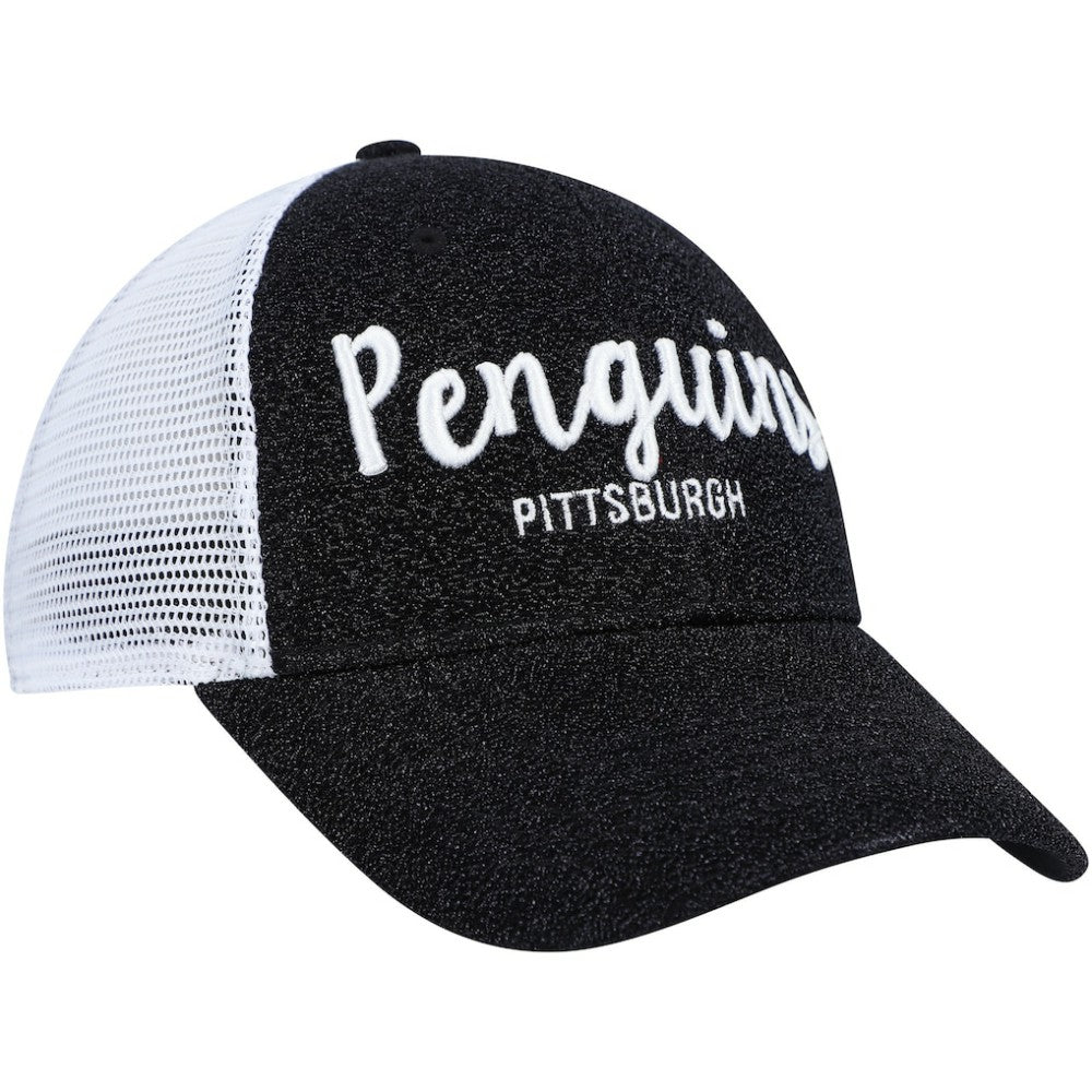 Pittsburgh Penguins '47 Women's Encore MVP Trucker Snapback Hat - Black/White | US 4871771