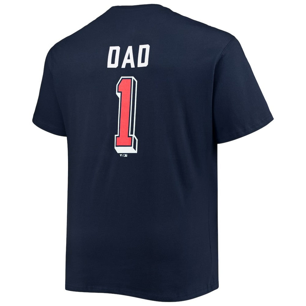 Cleveland Guardians Big & Tall Father's Day #1 Dad T-Shirt - Navy T-shirts