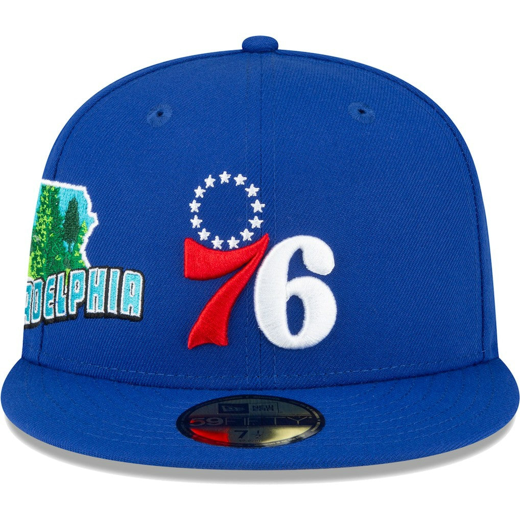 Philadelphia 76ers Stateview 59FIFTY Fitted Hat Royal - New Era outlet