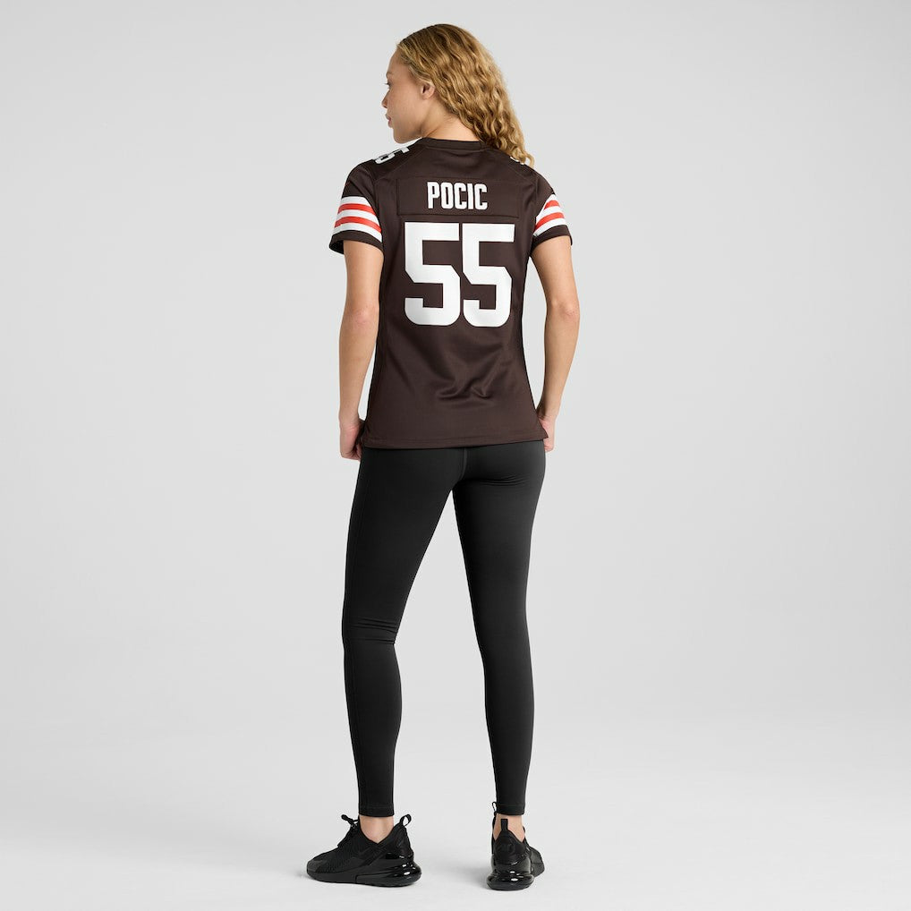 Ethan Pocic Cleveland Browns Women's Game Jersey - Brown Jerseys