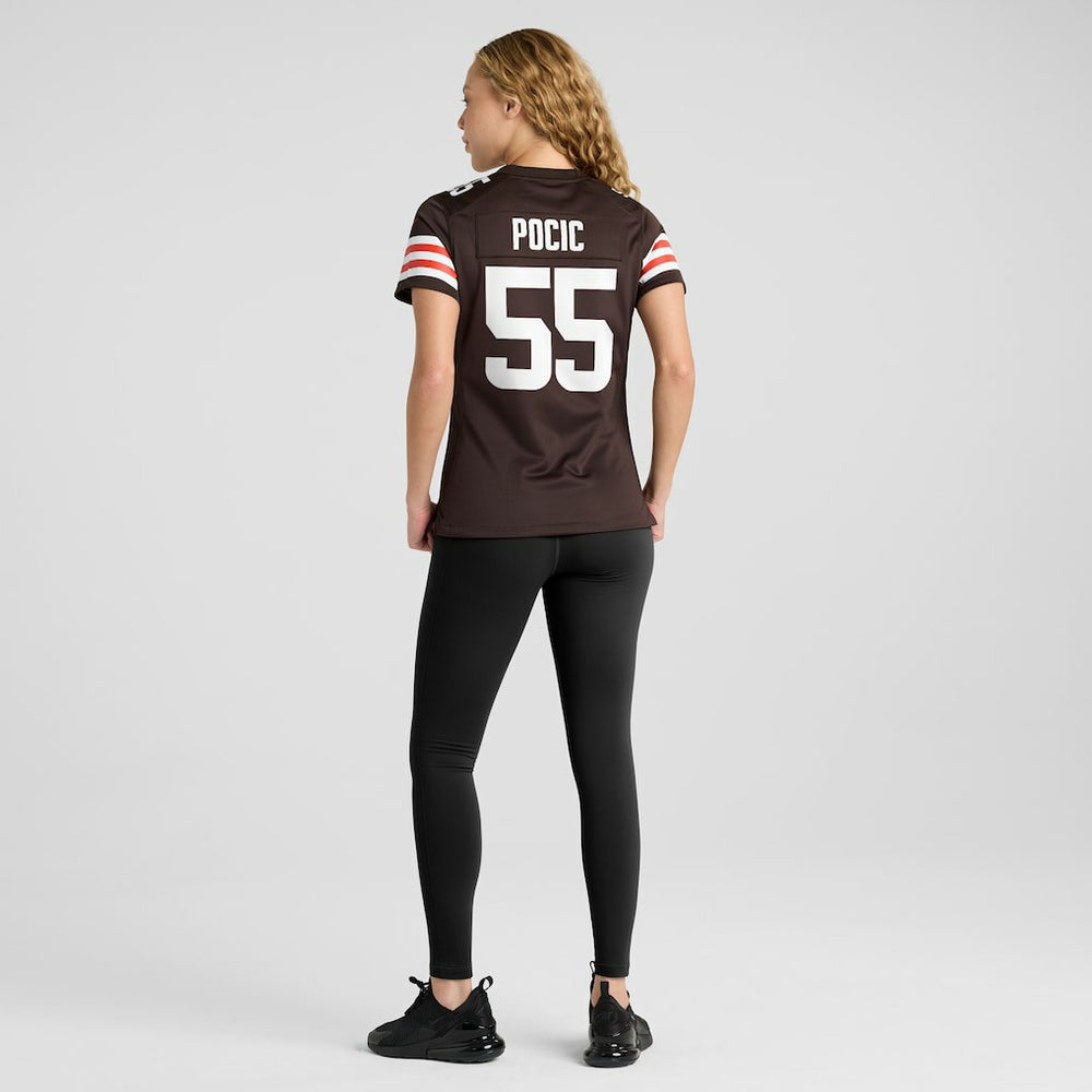 Ethan Pocic Cleveland Browns Women's Game Jersey - Brown Jerseys