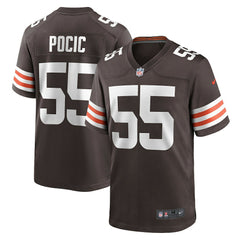 Ethan Pocic Cleveland Browns Game Jersey - Brown Jerseys