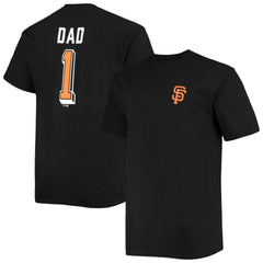 San Francisco Giants Big & Tall Father's Day #1 Dad T-Shirt - Black T-shirts