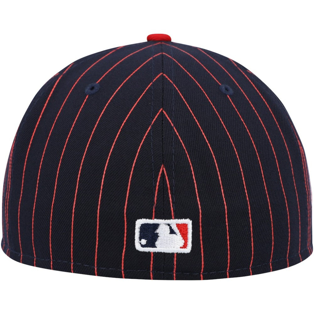 Boston Red Sox New Era Concepts Pinstripe 59FIFTY Fitted Hat - Navy Hats