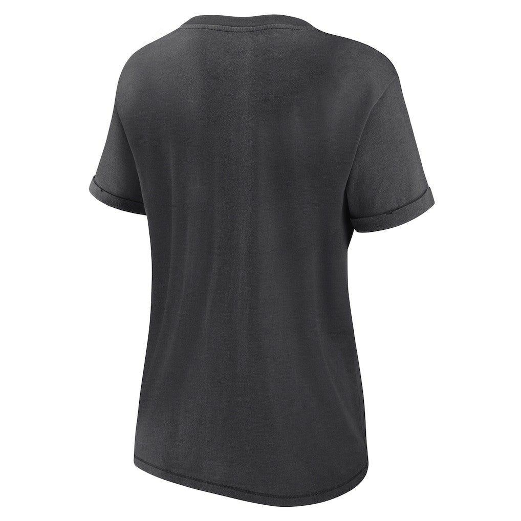 Las Vegas Raiders Women's Hit Snow Washed T-Shirt - Charcoal T-shirts