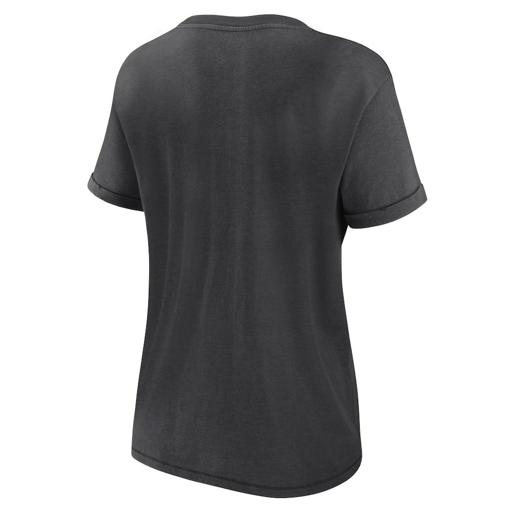 Las Vegas Raiders Women's Hit Snow Washed T-Shirt - Charcoal T-shirts