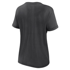 Las Vegas Raiders Women's Hit Snow Washed T-Shirt - Charcoal T-shirts