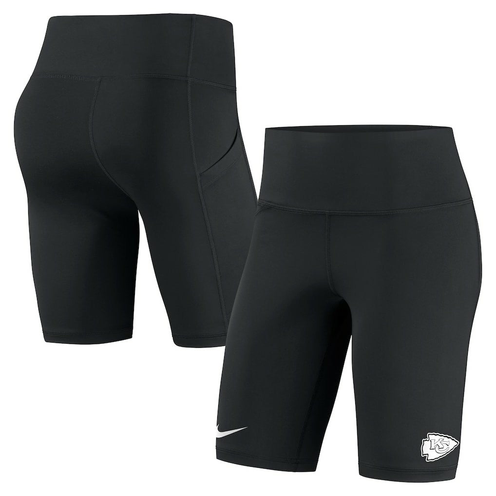 Kansas City Chiefs Women's Biker Shorts - Black Shorts