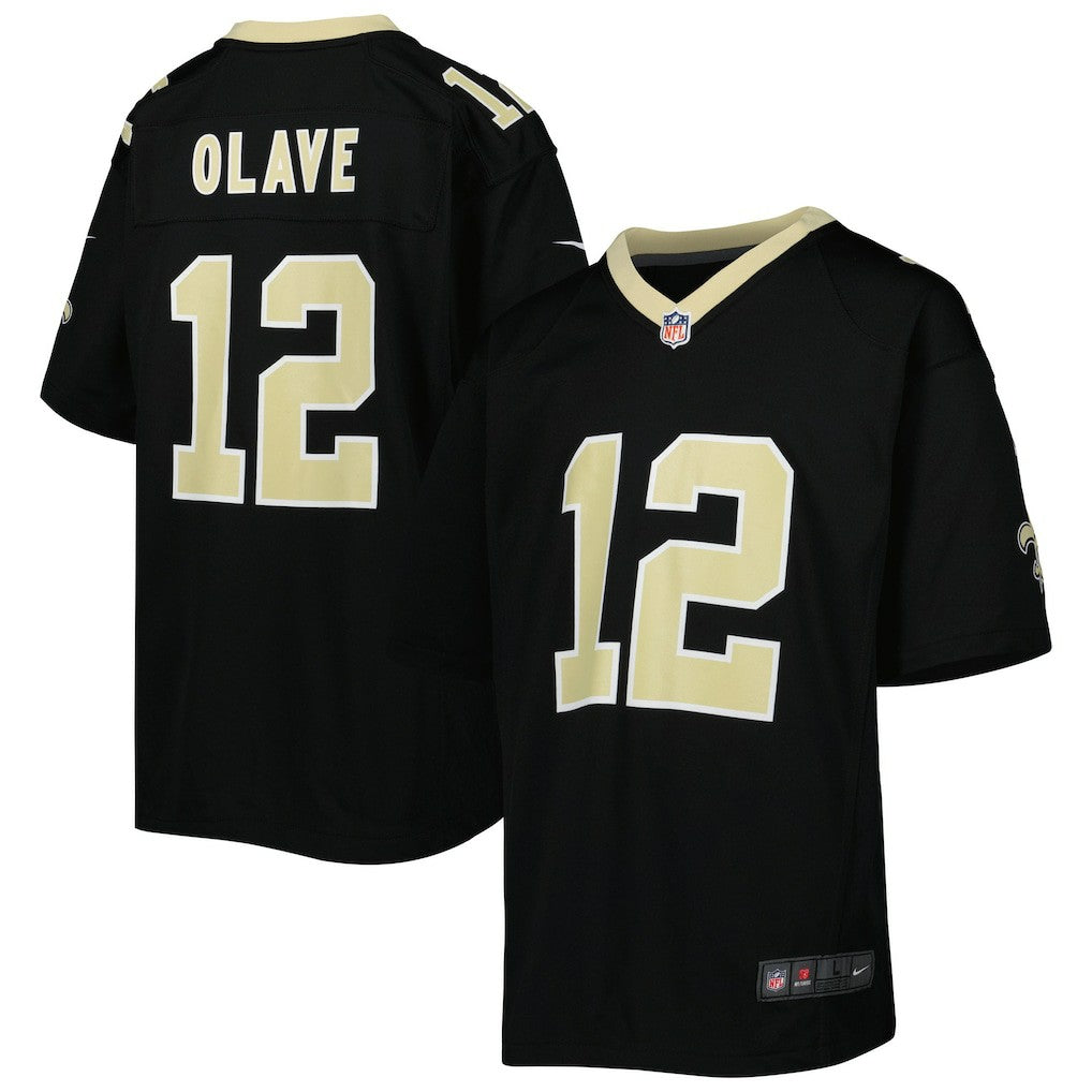 Chris Olave New Orleans Saints Youth Game Jersey - Black Jerseys