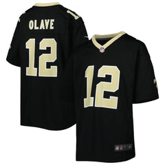 Chris Olave New Orleans Saints Youth Game Jersey - Black Jerseys