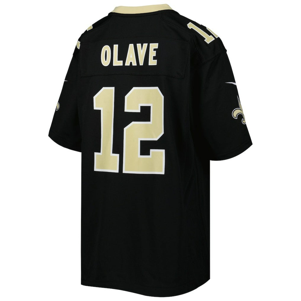 Chris Olave New Orleans Saints Youth Game Jersey - Black Jerseys