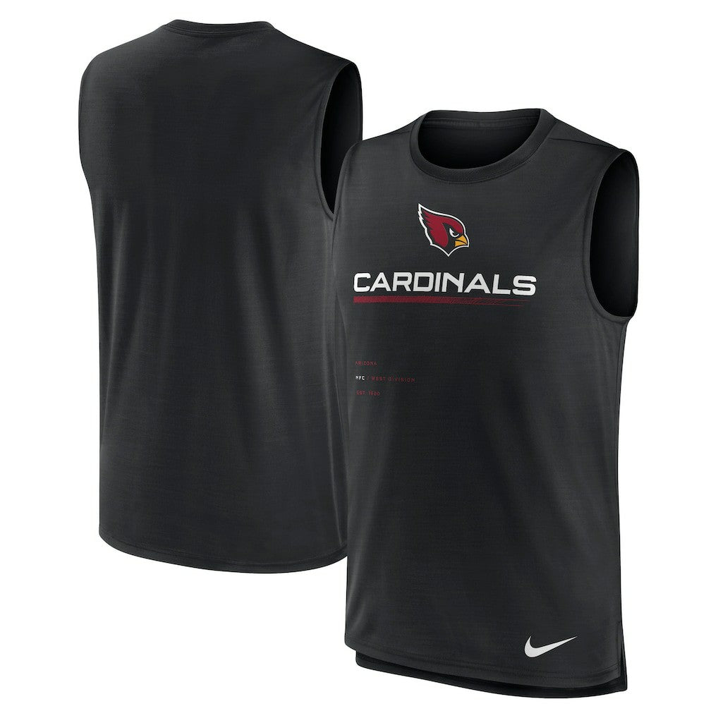 Arizona Cardinals Muscle Trainer Tank Top - Black Tops